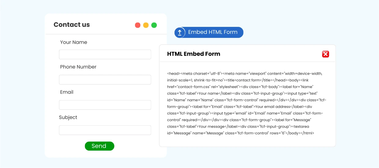 Add HTML Embed Code