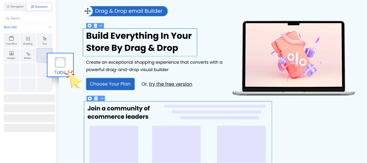 Drag and Drop Email Builder